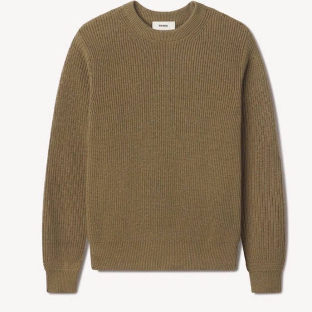 BUCK MASON SEAFARER COTTON RIB CREW
GOLDEN OLIVE SWEATER